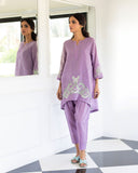 Purple & Pastel Cutwork