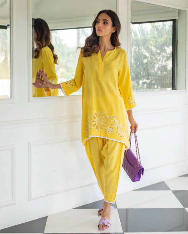 Yellow Cutwork