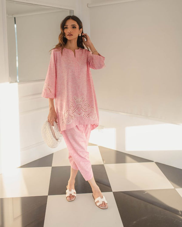 Cutwork Pastel Pink